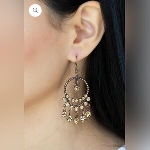 Cosmic Chandeliers Copper Earring